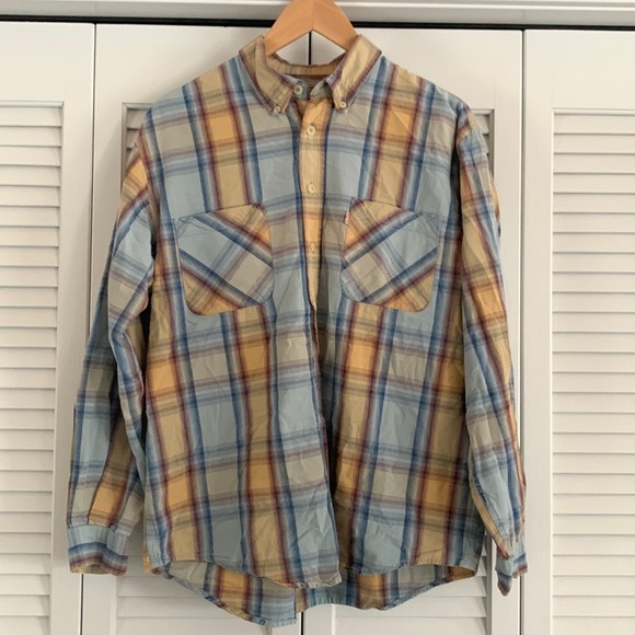 Levi's Other - Levi’s Vintage Cotton Plaid Button Down Shirt Made in Portugal Men’s Size Large